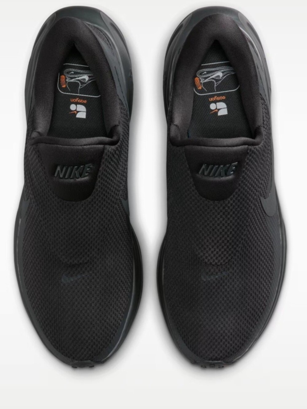 Nike Black Athletic Sneaker with Gray Swoosh - Picture 8 of 10